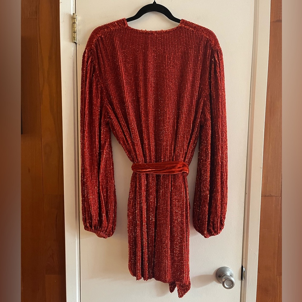 Retrofête Gabrielle Robe in Ruby Red - Picture 9 of 12